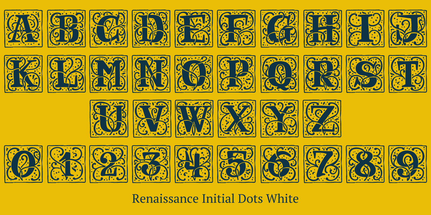 Example font Renaissance Initial #7